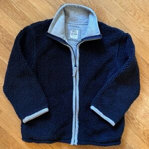 Boden Midnight Fleece Jacket with Light Gray Lining